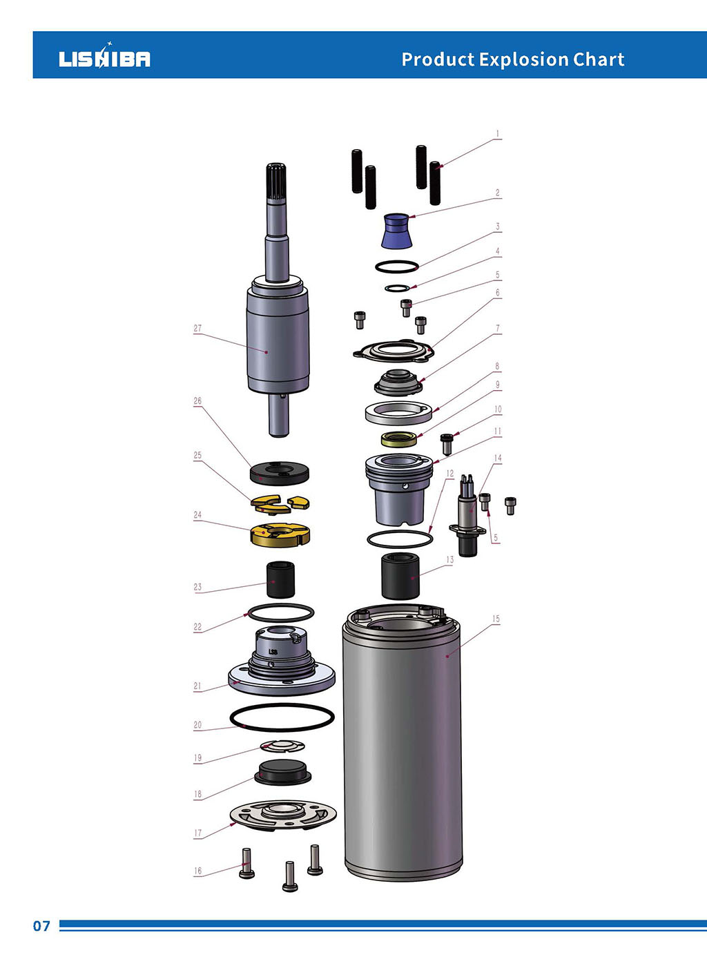 4 inch Encalsulated Submersible  Motor(圖8)